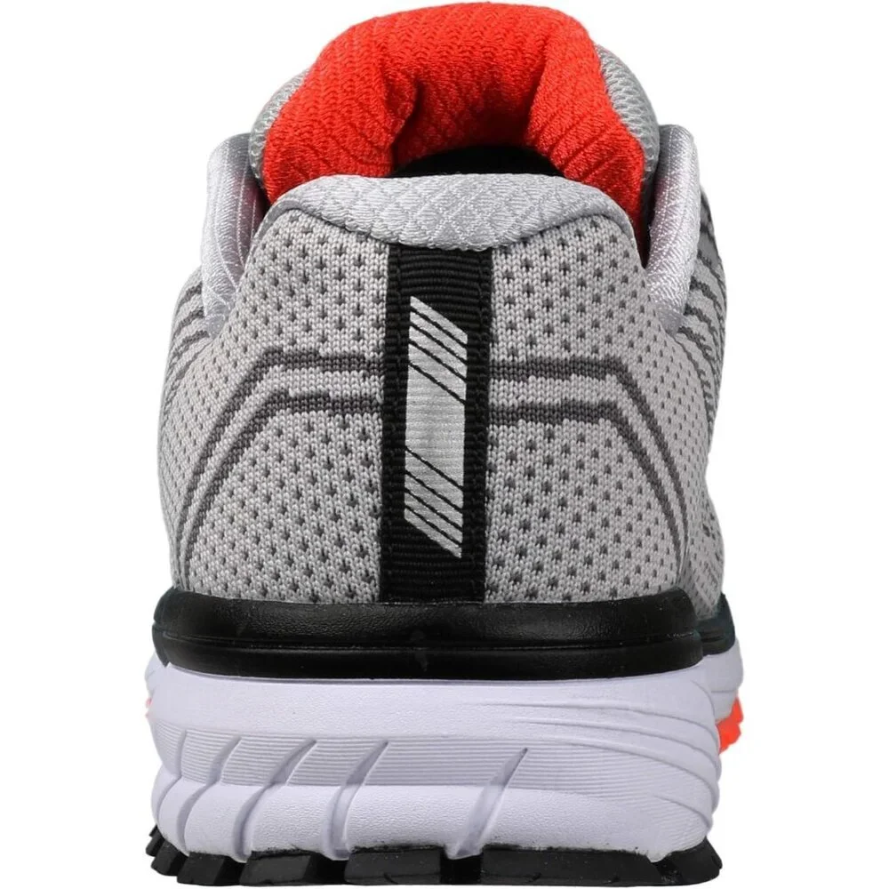 Men's Light Grey Supportive Running Shoes Cushioned Athletic Lace Up Sneakers